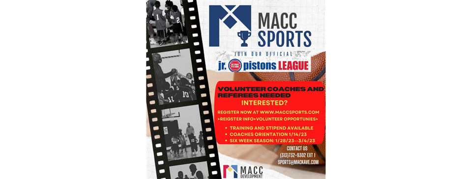 COACHES AND REFERRES NEEDED.